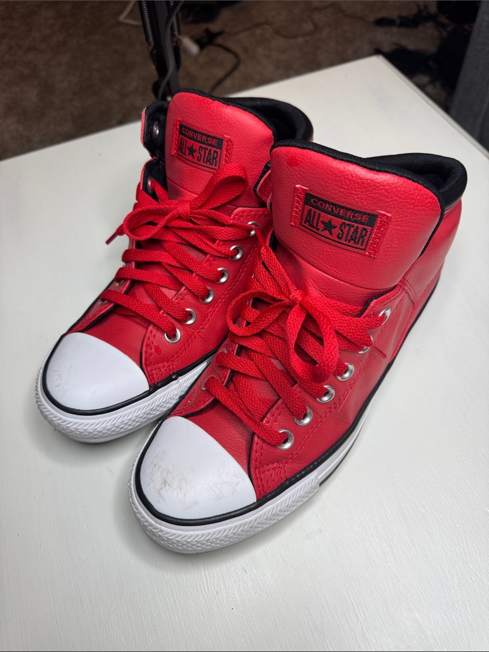Converse Red High-Top All Star Sneakers